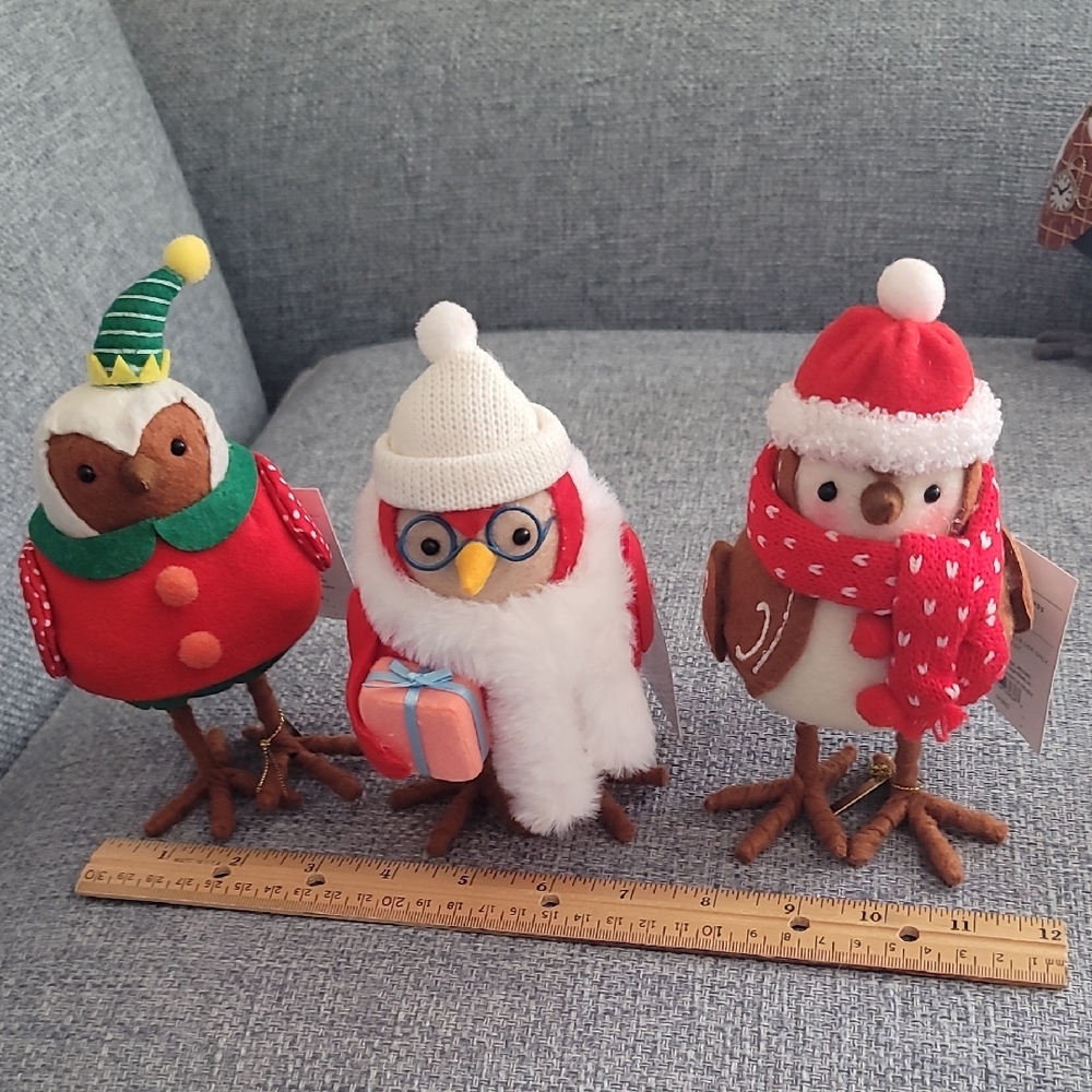 Target Wondershop Birds 2023 Figurines. Set Of 3.